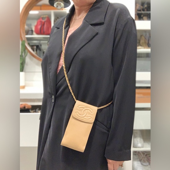 CHANEL CAVIAR SMALL CROSSBODY BAG with Chain - Picture 7 of 10